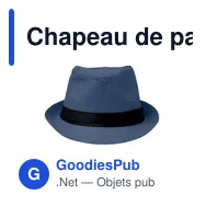 Chapeau de paille personnalisable avec logo - BOOWIE - Miniature 10