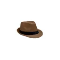 Variante marron - Chapeau de paille personnalisable avec logo - BOOWIE