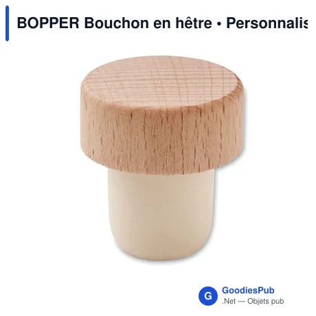 BOPPER Bouchon en hêtre