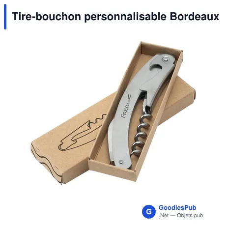 Tire-bouchon personnalisable Bordeaux avec logo - Accessoire vin