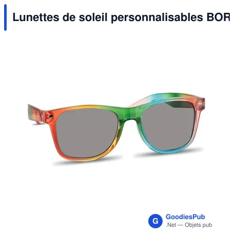 Lunettes de soleil personnalisables BOREA avec logo - UV400