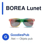 Lunettes de soleil personnalisables BOREA avec logo - UV400 - Miniature 2