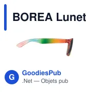 Lunettes de soleil personnalisables BOREA avec logo - UV400 - Miniature 3