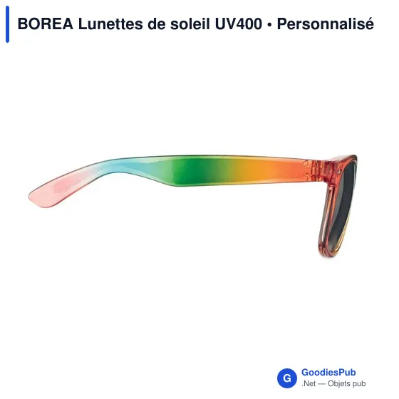 Lunettes de soleil personnalisables BOREA avec logo - UV400 - Image 3