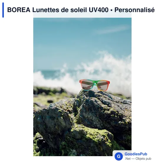 Lunettes de soleil personnalisables BOREA avec logo - UV400 - Image 4