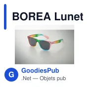 Lunettes de soleil personnalisables BOREA avec logo - UV400 - Miniature 5