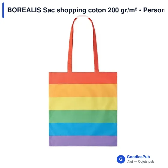 BOREALIS Sac shopping coton 200 gr/m² - Image 2