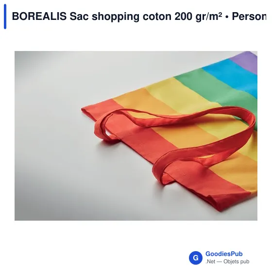 BOREALIS Sac shopping coton 200 gr/m² - Image 4