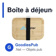 Boîte à déjeuner personnalisable en verre Borneo avec logo - Miniature 11