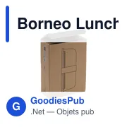 Boîte à déjeuner personnalisable en verre Borneo avec logo - Miniature 6