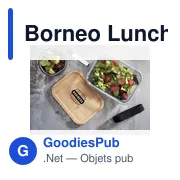 Boîte à déjeuner personnalisable en verre Borneo avec logo - Miniature 8
