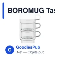 BOROMUG Tasse en verre 300 ml - Miniature 2