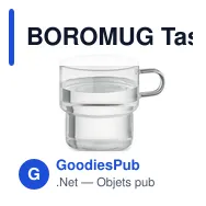 BOROMUG Tasse en verre 300 ml - Miniature 3