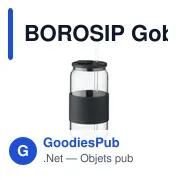 BOROSIP Gobelet en verre 550ml - Miniature 1