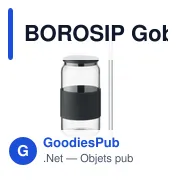 BOROSIP Gobelet en verre 550ml - Miniature 2