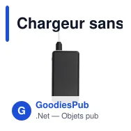 Chargeur sans fil personnalisable Boru Bamboo RCS avec logo - Miniature 3