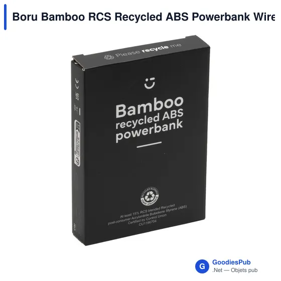 Chargeur sans fil personnalisable Boru Bamboo RCS avec logo - Image 4