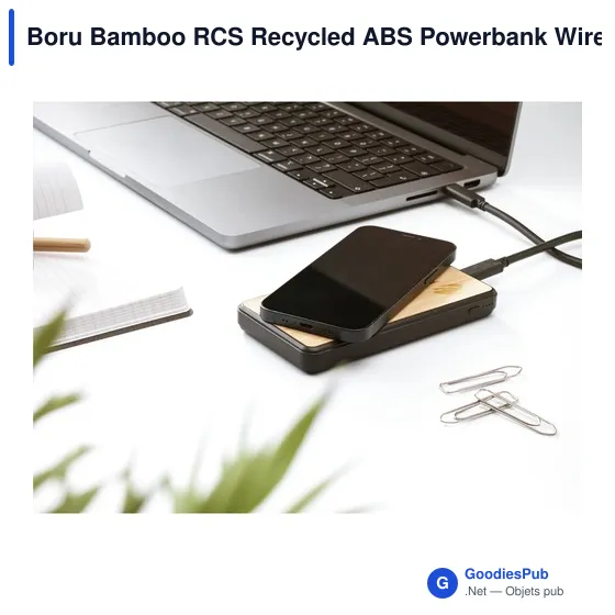 Chargeur sans fil personnalisable Boru Bamboo RCS avec logo - Image 6