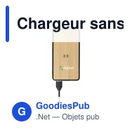 Chargeur sans fil personnalisable Boru Bamboo RCS avec logo - Miniature 8