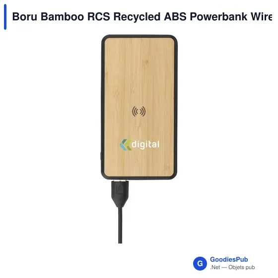 Chargeur sans fil personnalisable Boru Bamboo RCS avec logo - Image 8