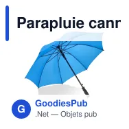 Parapluie canne personnalisable 23 pouces en polyester 190T avec logo - Bosco - Miniature 2