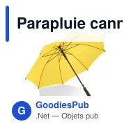 Parapluie canne personnalisable 23 pouces en polyester 190T avec logo - Bosco - Miniature 11