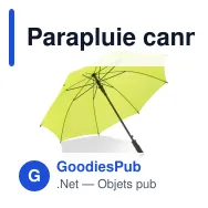 Parapluie canne personnalisable 23 pouces en polyester 190T avec logo - Bosco - Miniature 7