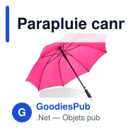 Parapluie canne personnalisable 23 pouces en polyester 190T avec logo - Bosco - Miniature 8
