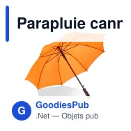 Parapluie canne personnalisable 23 pouces en polyester 190T avec logo - Bosco - Miniature 9