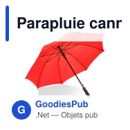 Parapluie canne personnalisable 23 pouces en polyester 190T avec logo - Bosco - Miniature 10