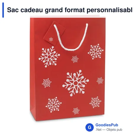 Sac cadeau grand format personnalisable avec logo - Bossa