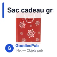 Sac cadeau grand format personnalisable avec logo - Bossa - Miniature 2