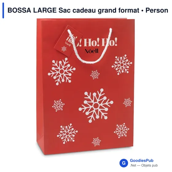 Sac cadeau grand format personnalisable avec logo - Bossa - Image 2