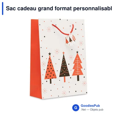 Sac cadeau grand format personnalisable pour logo - BOSSA LARGE