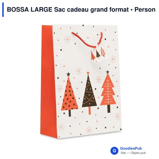 Sac cadeau grand format personnalisable pour logo - BOSSA LARGE - Image 1