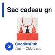 Sac cadeau grand format personnalisable pour logo - BOSSA LARGE - Miniature 2
