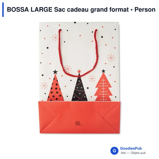 Sac cadeau grand format personnalisable pour logo - BOSSA LARGE - Image 2