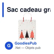 Sac cadeau grand format personnalisable pour logo - BOSSA LARGE - Miniature 3