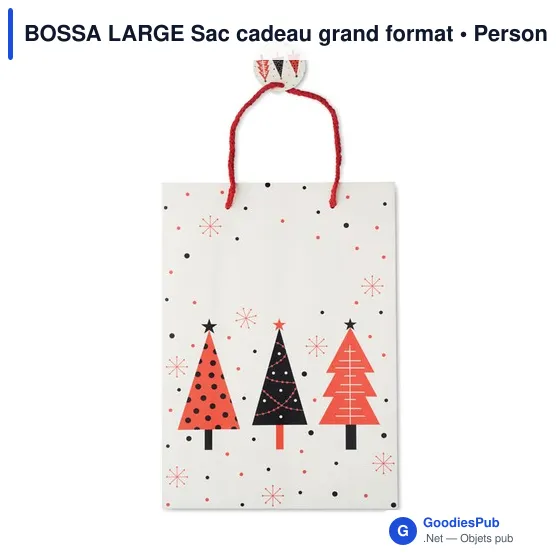 Sac cadeau grand format personnalisable pour logo - BOSSA LARGE - Image 3