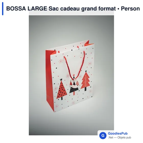 Sac cadeau grand format personnalisable pour logo - BOSSA LARGE - Image 5