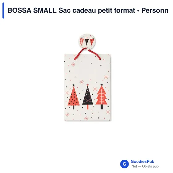 Sac cadeau personnalisable BOSSA SMALL avec logo - petit format - Image 3