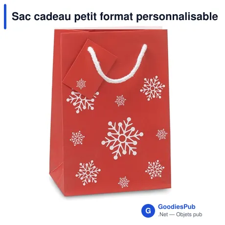 Sac cadeau petit format personnalisable avec logo entreprise