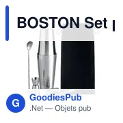 BOSTON Set pour cocktail en inox - Miniature 1