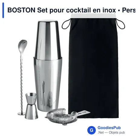 BOSTON Set pour cocktail en inox