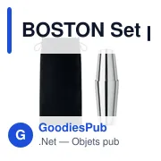BOSTON Set pour cocktail en inox - Miniature 3