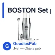 BOSTON Set pour cocktail en inox - Miniature 6