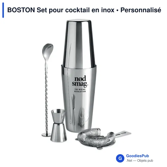 BOSTON Set pour cocktail en inox - Image 6