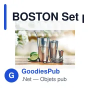 BOSTON Set pour cocktail en inox - Miniature 7