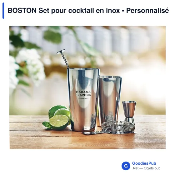 BOSTON Set pour cocktail en inox - Image 7