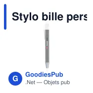 Stylo bille personnalisable Boston avec logo - Écriture professionnelle - Miniature 11